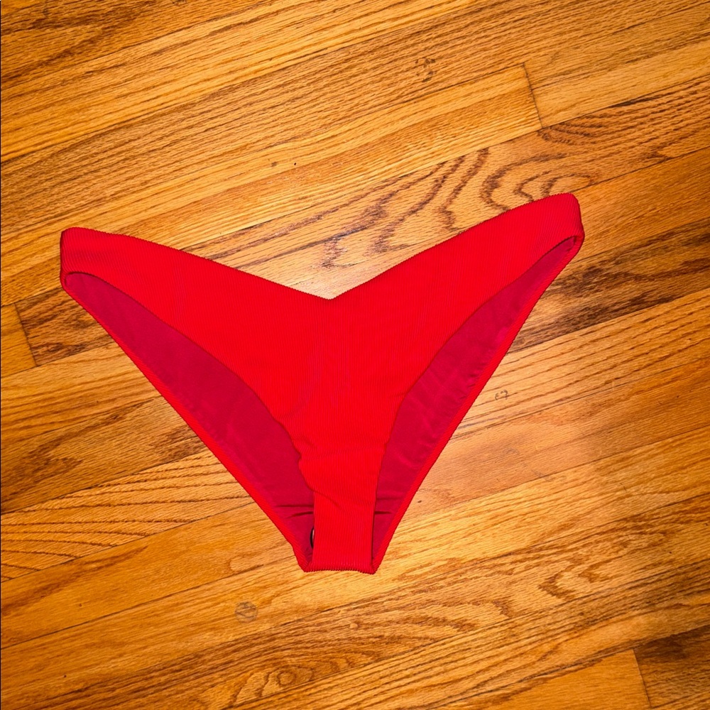 BEACH RIOT Vanessa Bikini Bottom in Red XL
